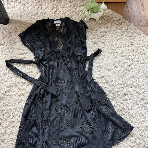 Aqua Dresses & Skirts - Aqua Black Jordan, Taylor, swimsuit, beach, cover-up Lace Mini Dress